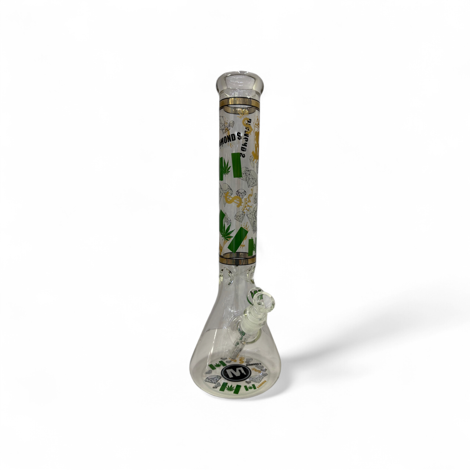 Marley Design 18" 5mm Glass Bong - Cash - The Wee Smoke Shop