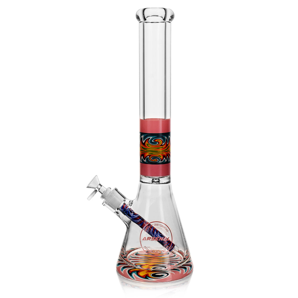 Psychedelic Blaze 16" Beaker Bong - The Wee Smoke Shop