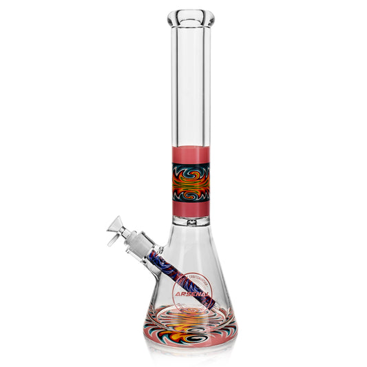 Psychedelic Blaze 16" Beaker Bong - The Wee Smoke Shop