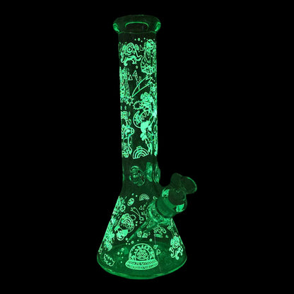 14" Glow-In-The-Dark Cartoon Bong