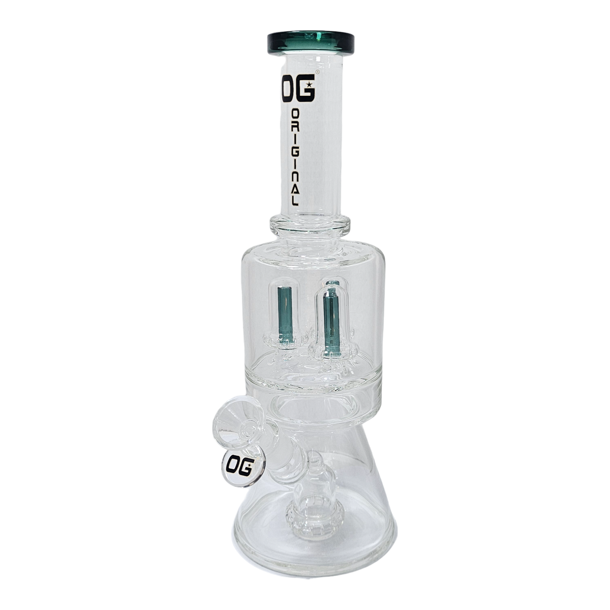 OG 12" Tripple Perc Bong (7mm)-Glass Bongs-The Wee Smoke Shop