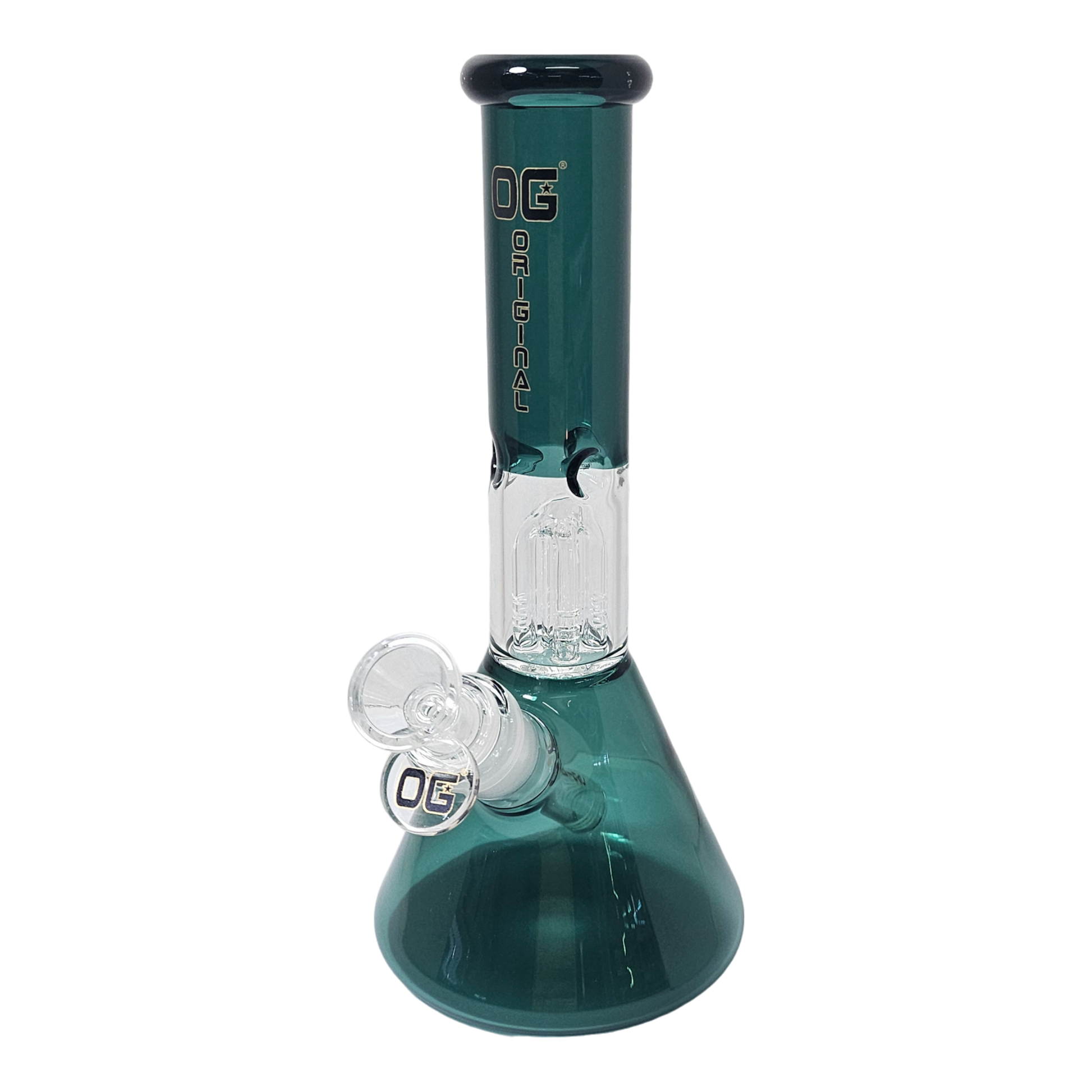 OG 10" Jellyfish Perc Bong-Glass Bongs-The Wee Smoke Shop