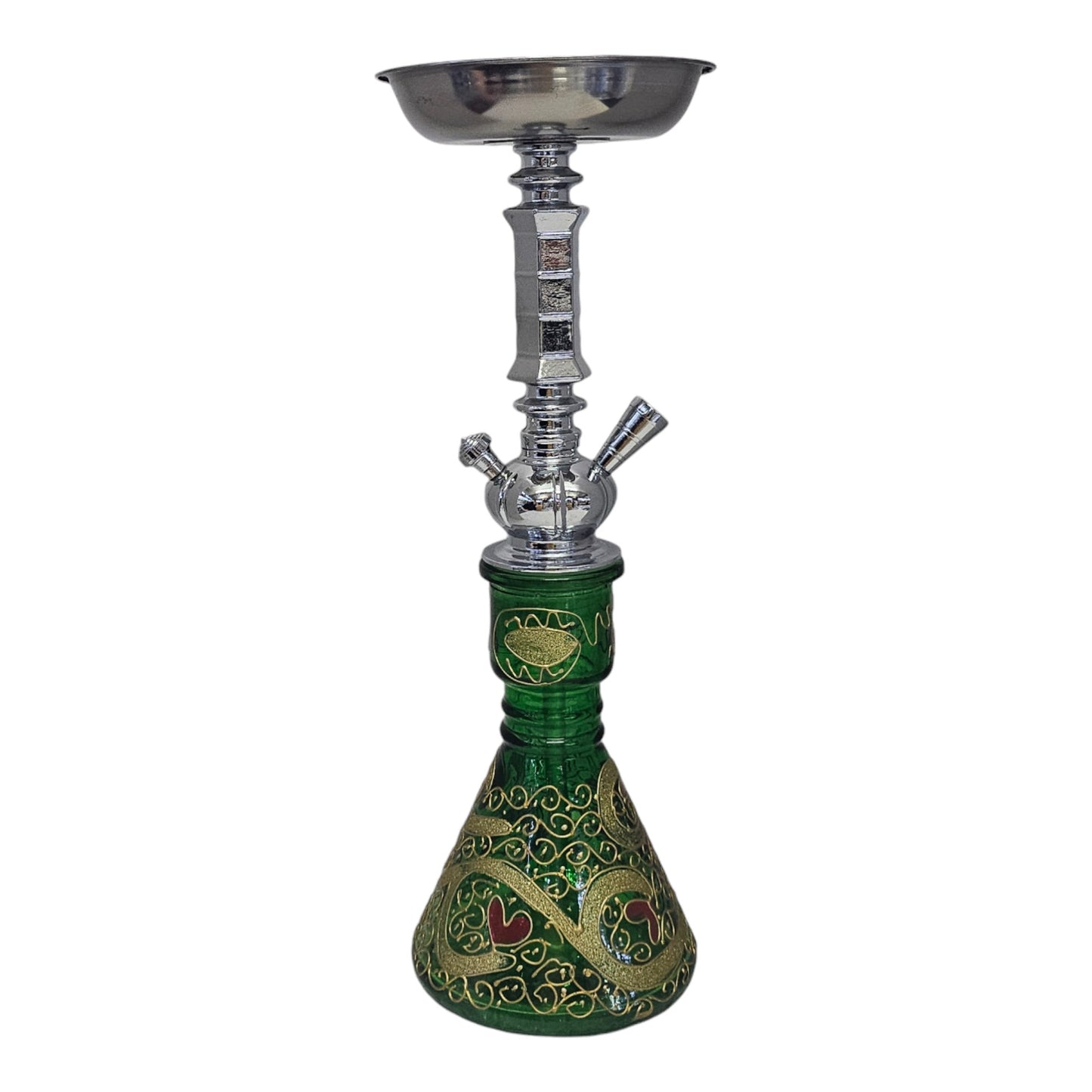 Textured Heart (12") 1 Hose Hookah-The Wee Smoke Shop