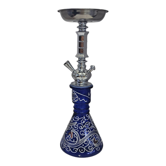 Textured Heart (12") 1 Hose Hookah-The Wee Smoke Shop