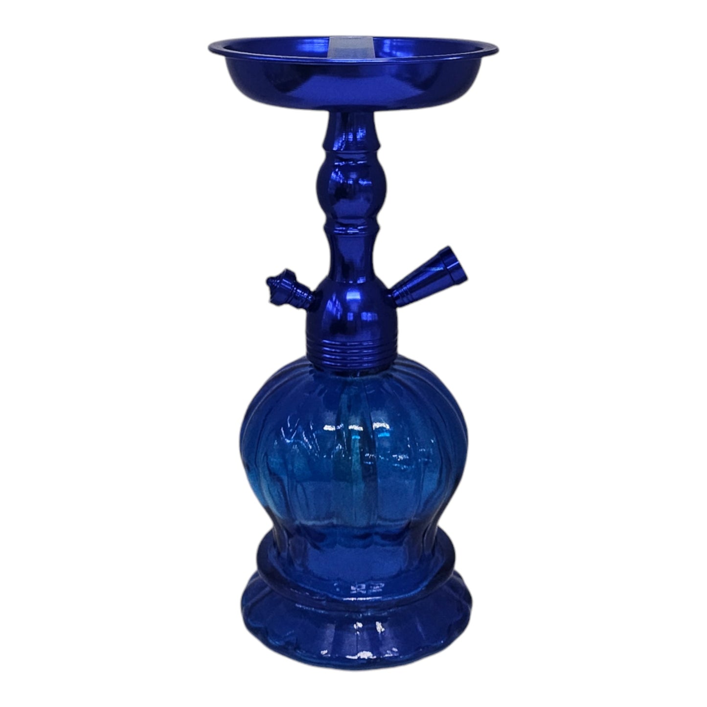 Colourful (10") Round Base 1 Hose Hookah -The Wee Smoke Shop