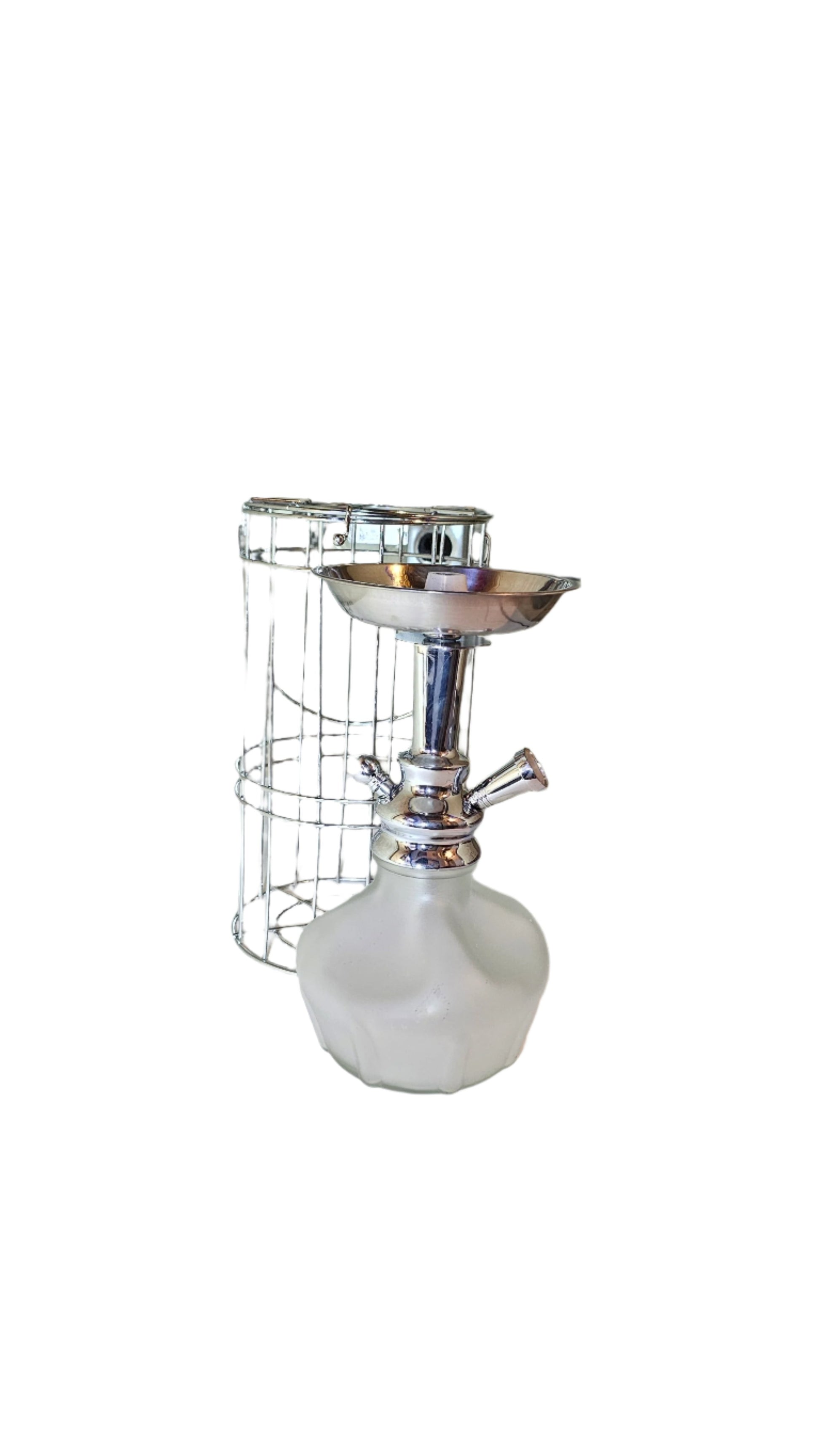 Cage 10" Rounded 1 Hose Hookah-The Wee Smoke Shop