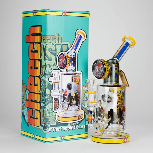 Cheech Football Theme 12" - Glass Bong - The Wee Smoke Shop