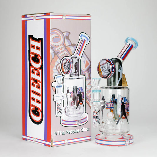 Cheech Baseball Theme 12" - Glass Bong - The Wee Smoke Shop