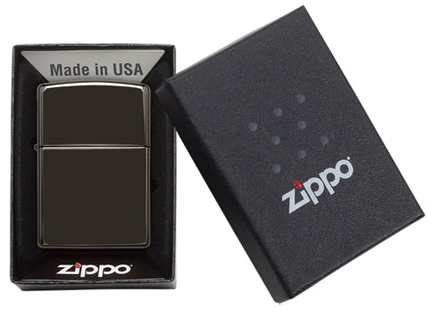 Zippo Ebony Chrome - Zippo - The Wee Smoke Shop