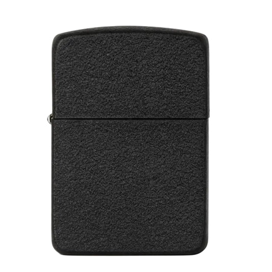 Black crackle 1941 replica windproof lighter with textured finish, rounded edges, and flip-top lid