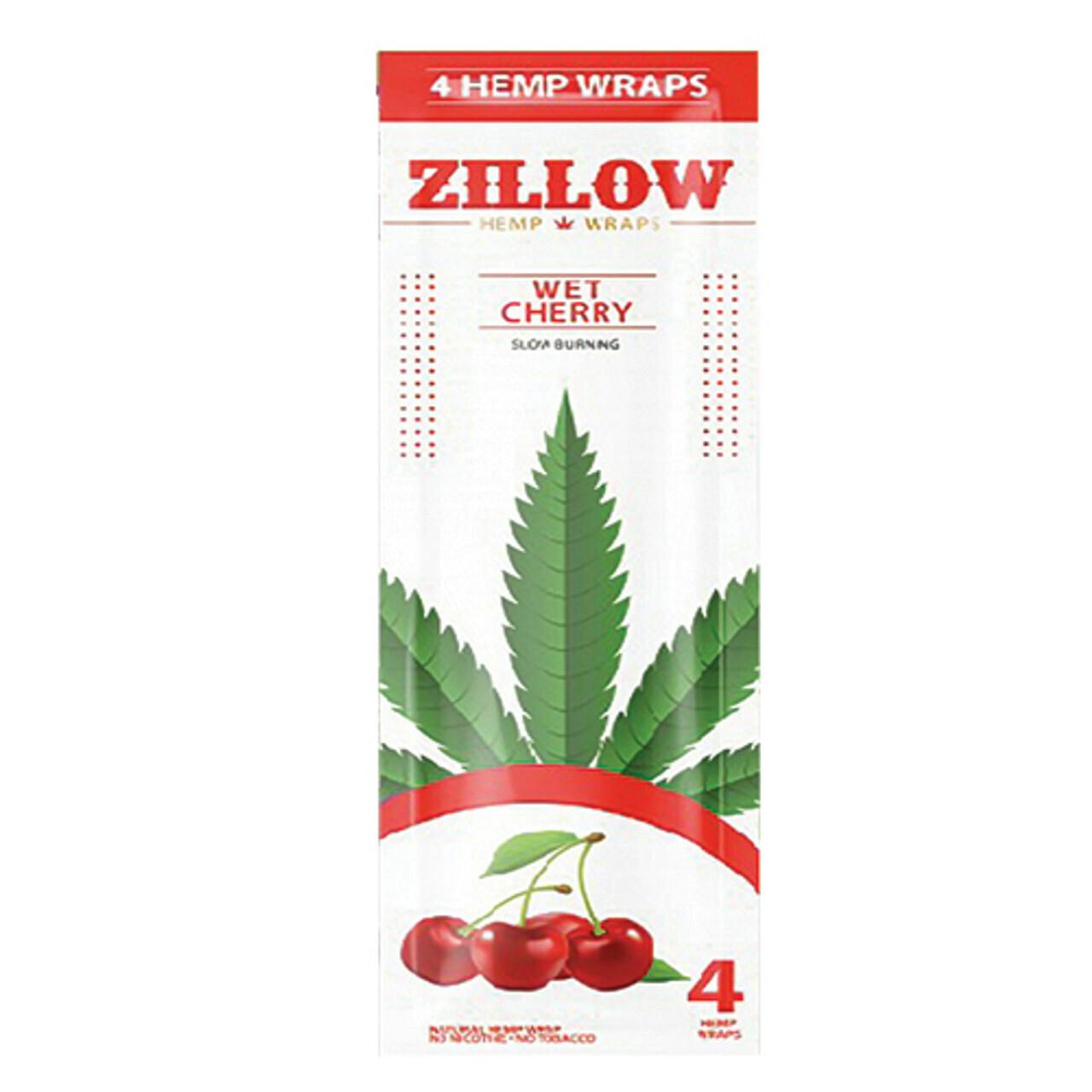 Hemp Wraps Zillow - Wet Cherry - The Wee Smoke Shop