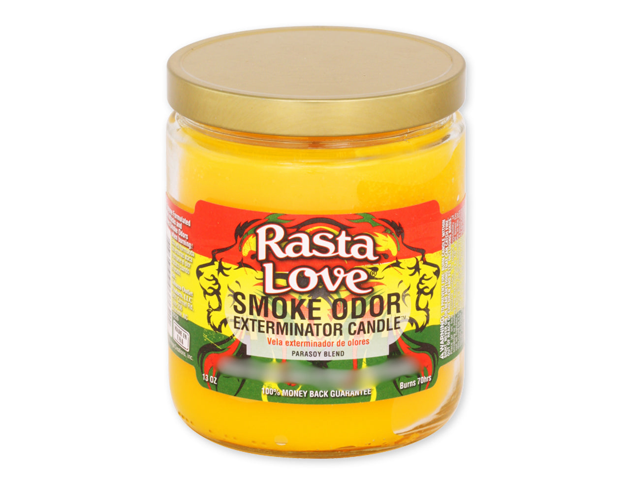 Smoke Odor Exterminator Candle - Rasta Love-The Wee Smoke Shop