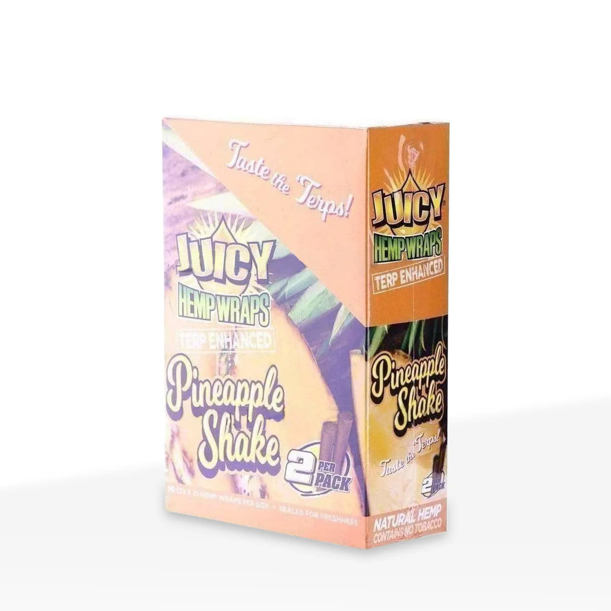 Hemp Wraps Juicy Jay Terp Enhanced - Pineapple Shake - The Wee Smoke Shop