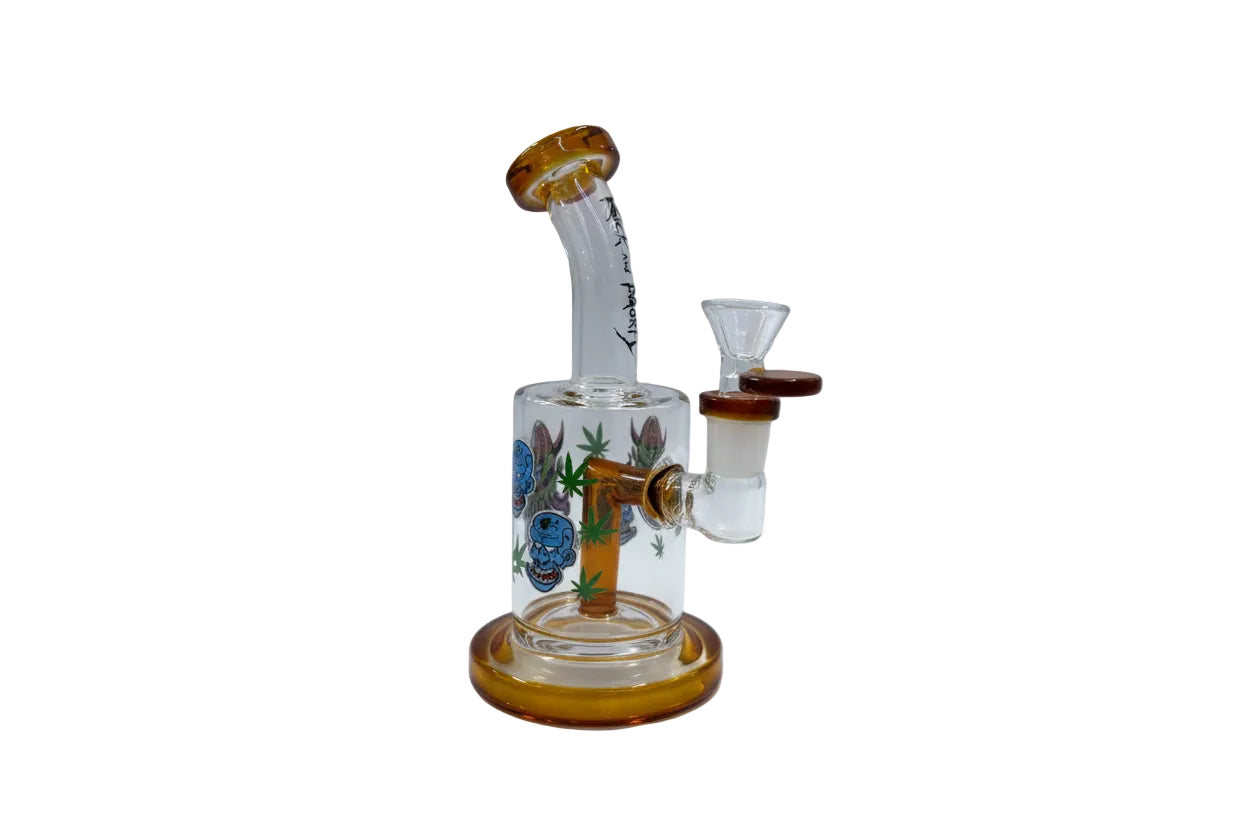 Wheel 6" R&M Dab Rig - Amber - The Wee Smoke Shop