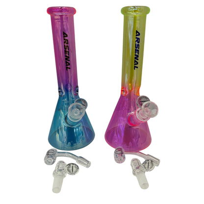 Arsenal 10" 5mm Ombre Bong Kit - The Wee Smoke Shop