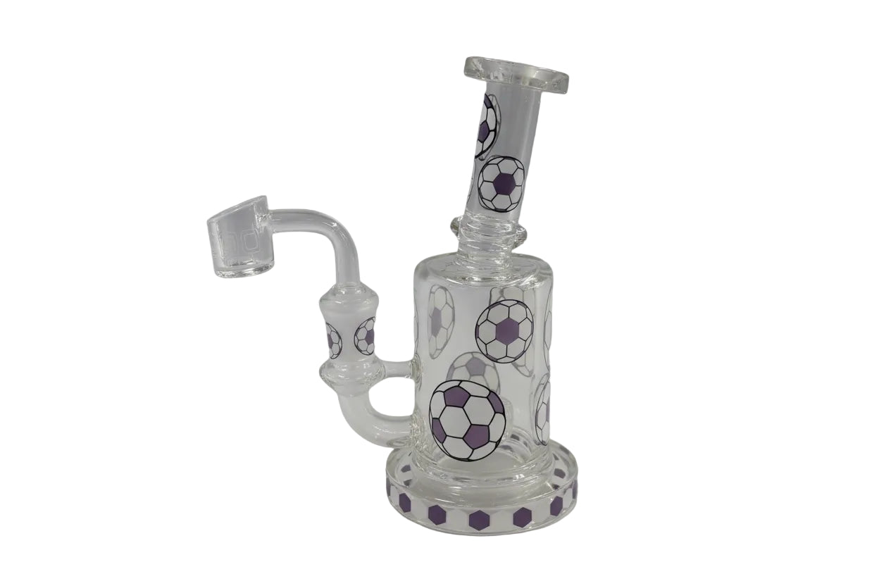 Arsenal 6" Soccer Dab Rig - Purple - The Wee Smoke Shop
