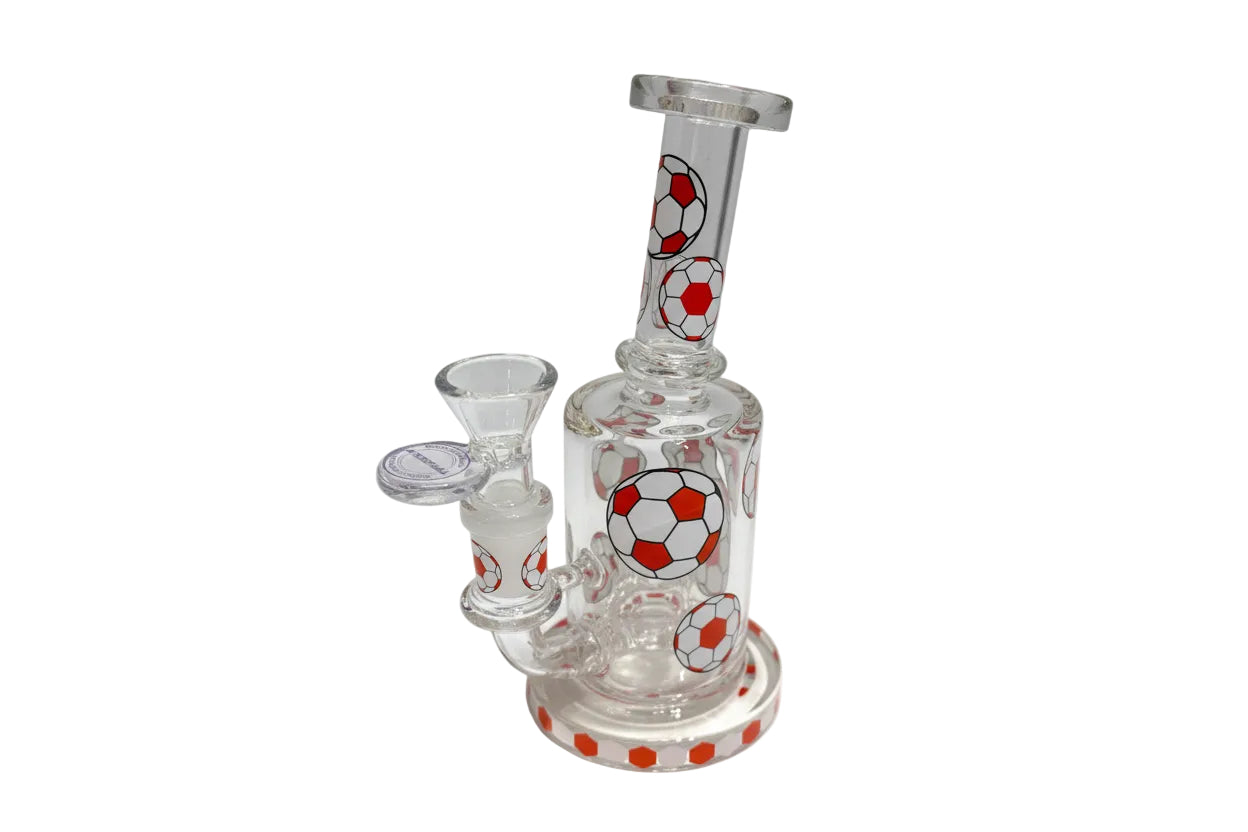 Arsenal 6" Soccer Dab Rig - Red - The Wee Smoke Shop