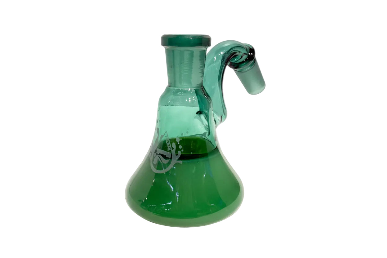 Arsenal Dry Ash Catcher 14mm (45°) - Green - The Wee Smoke Shop