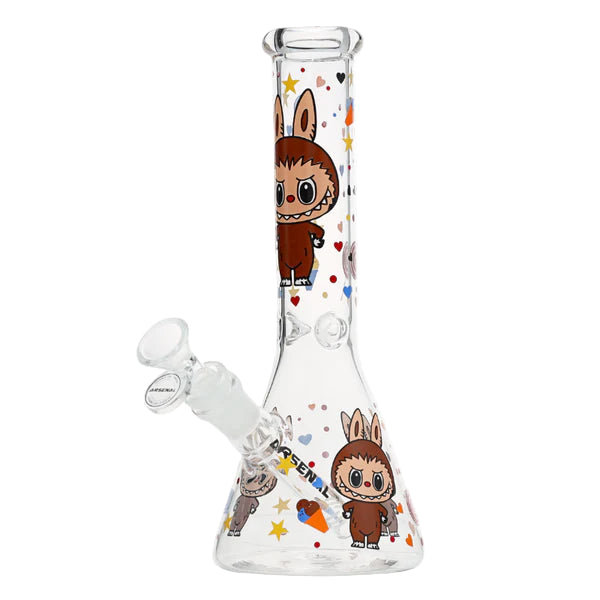 Arsenal Labubu Glass Bong 10" - The Wee Smoke Shop