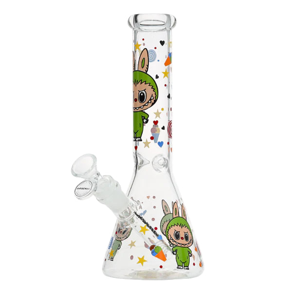 Arsenal Labubu Glass Bong 10" - The Wee Smoke Shop