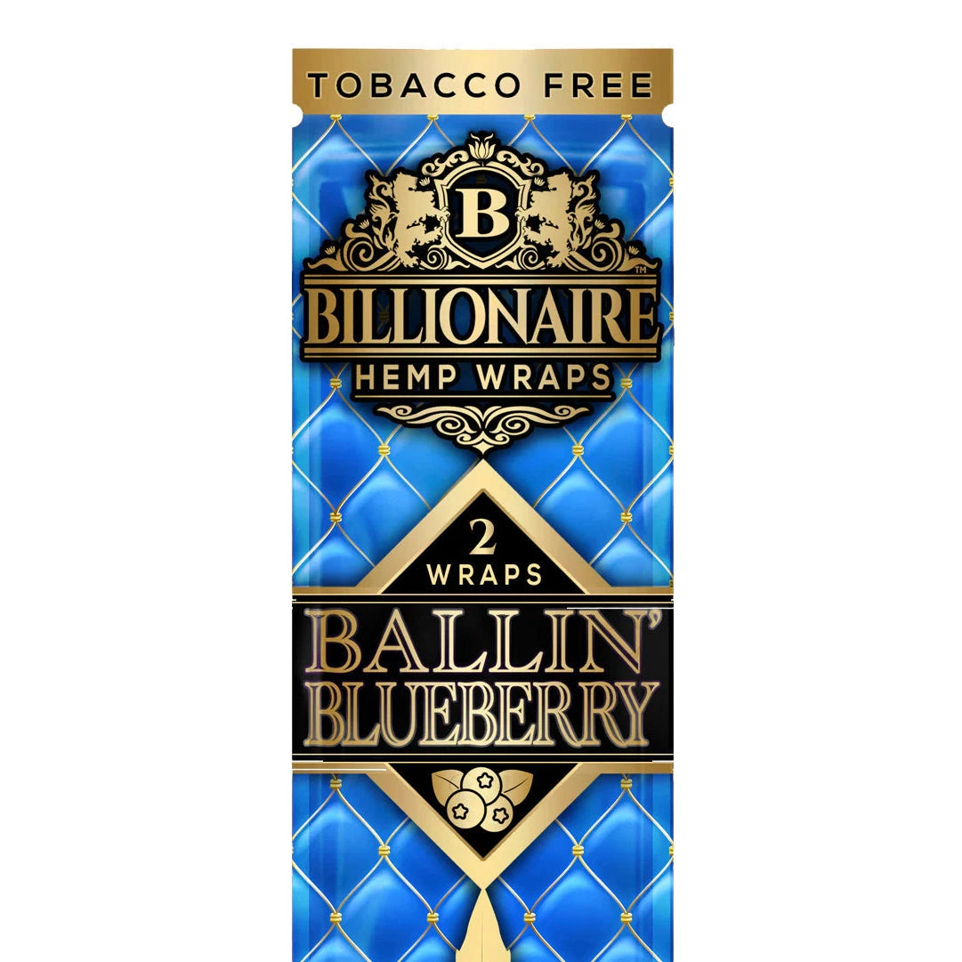 Hemp Wraps Billionaire - Ballin' Blueberry - The Wee Smoke Shop