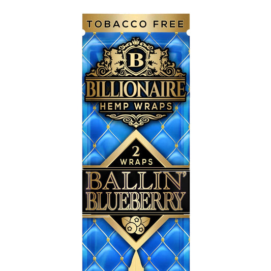 Hemp Wraps Billionaire - Ballin' Blueberry - The Wee Smoke Shop