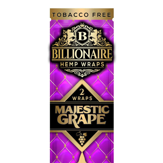 Hemp Wraps Billionaire - Majestic Grape - The Wee Smoke Shop