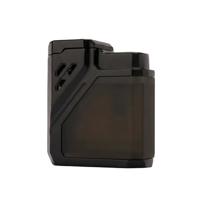 Black 3 flame torch lighter on a white background