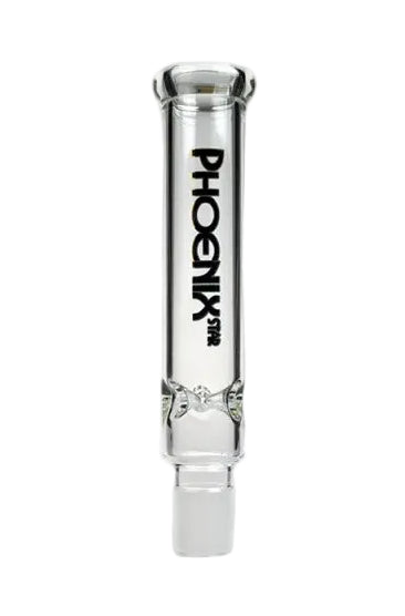 Clear glass smoking build a bong pc with 'Phoenix' branding on a white background