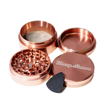 Blazy Susan 4 Part Grinder - Rose Gold - The Wee Smoke Shop