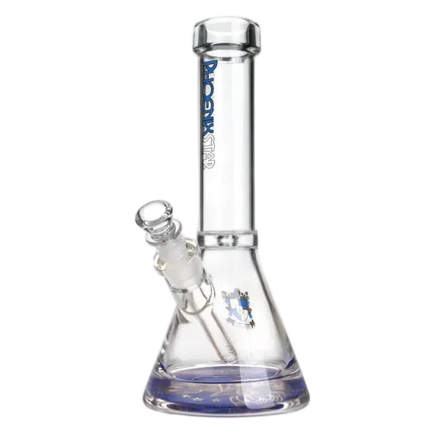 Blue Phoenix Glass 12" Thick Base Bong (9mm) The Wee SMoke Shop