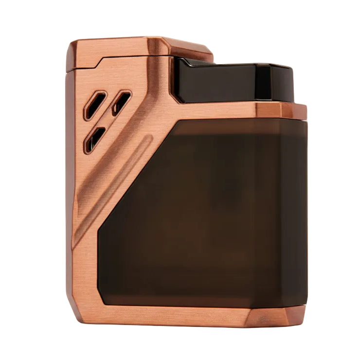 Bronze 3 flame torch lighter on a white background