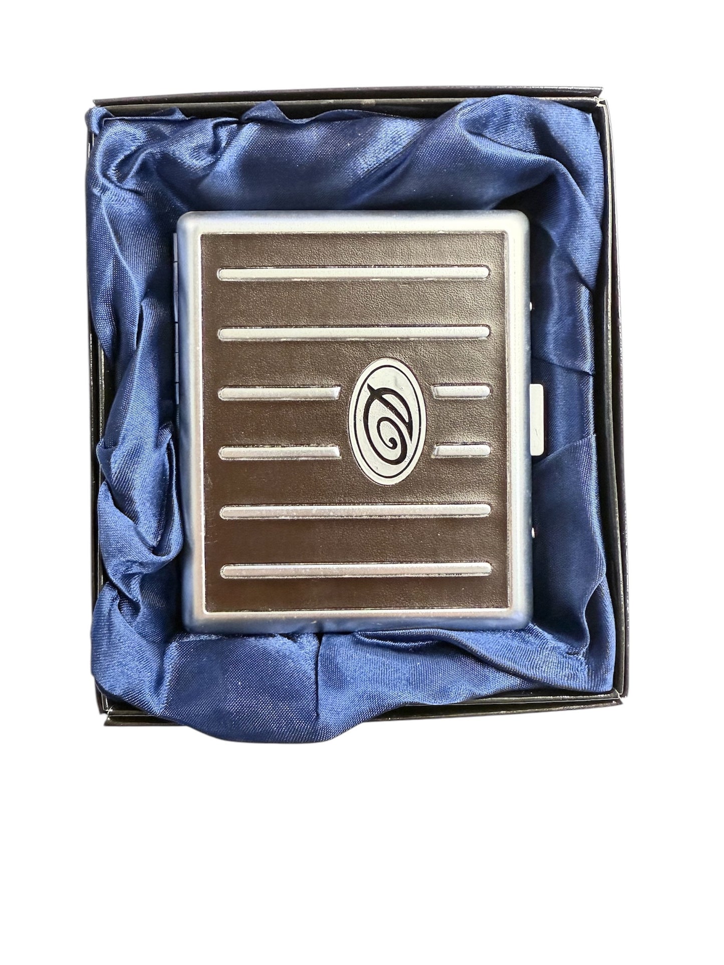 Brown Textured Metal Cigarette Case-storage-The Wee Smoke Shop