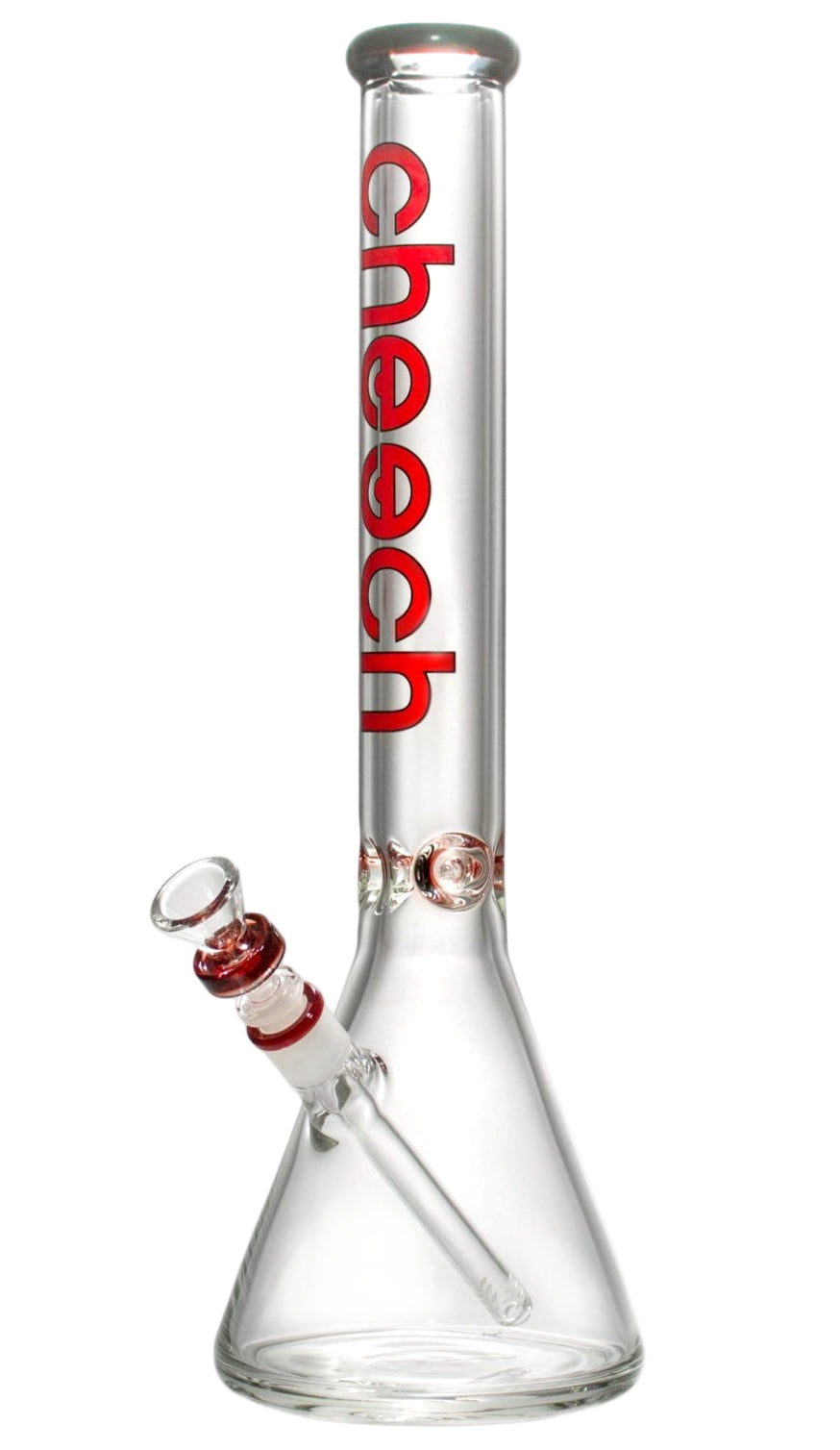 Cheech 18" 9MM COLOR BEAKER - Red - The Wee Smoke Shop
