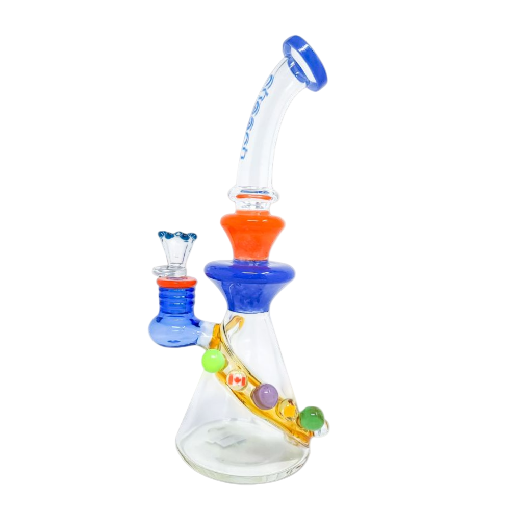 Cheech 11" MULTICOLOR RIG - Blue/Orange - The Wee Smoke Shop