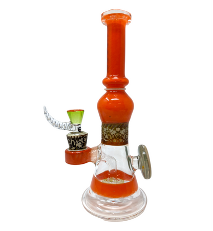 Cheech 9" Pattern Rig (CHE-207,CHE-208) - Orange - The Wee Smoke Shop