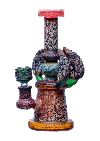 CHEECH 9" Park Presents Velociraptor Rig (CHE-270) - The Wee Smoke Shop