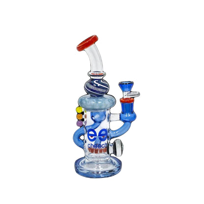 Cheech 9" Dicro Worked Recycler Rig - The Wee Smoke Shop