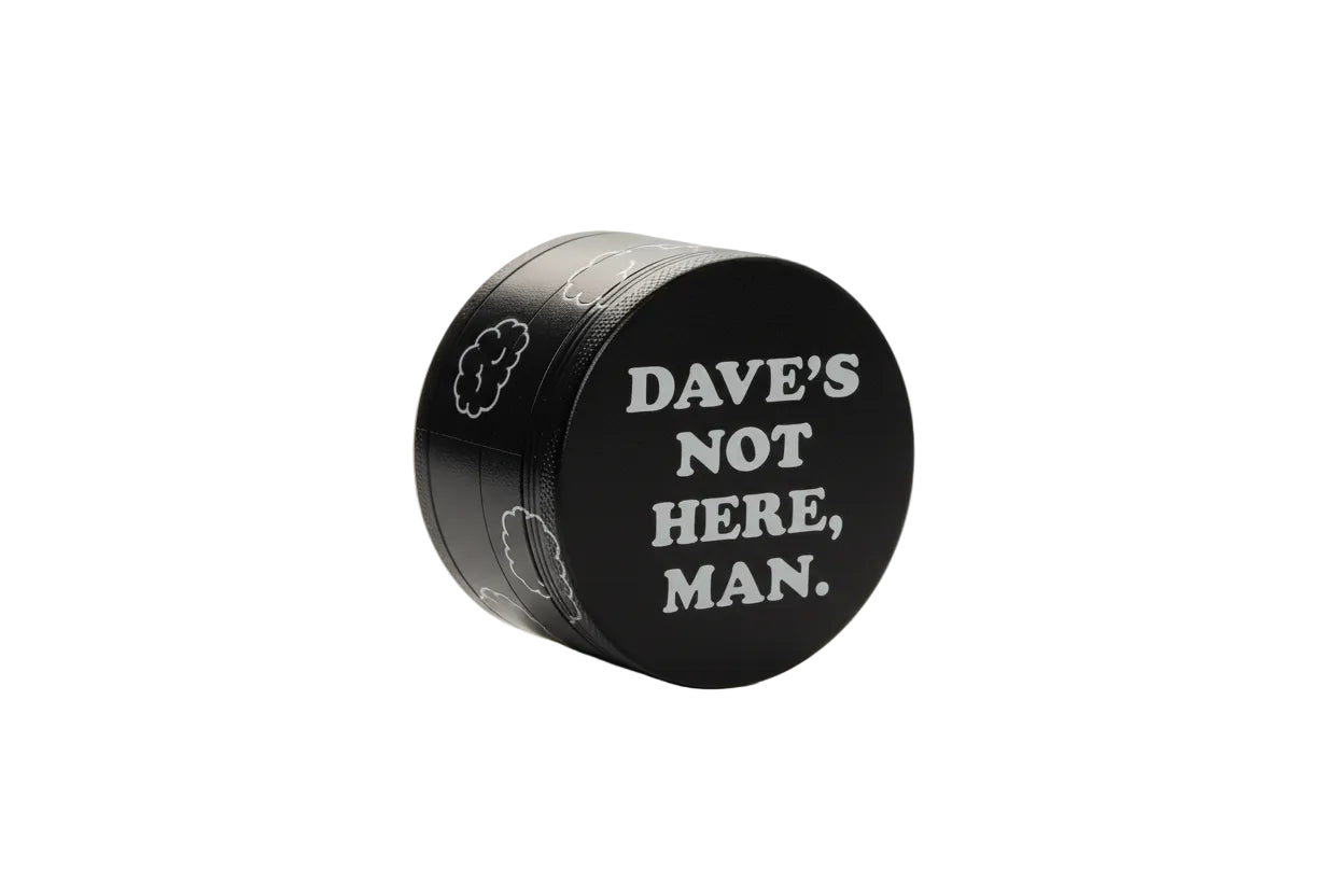 Cheech & Chong 63mm Dave's Not Here 4 pc Metal Grinder - The Wee Smoke Shop