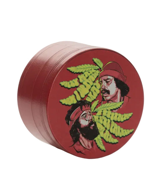 Cheech & Chong 63mm Parked 4 pc Metal Grinder - The Wee Smoke Shop