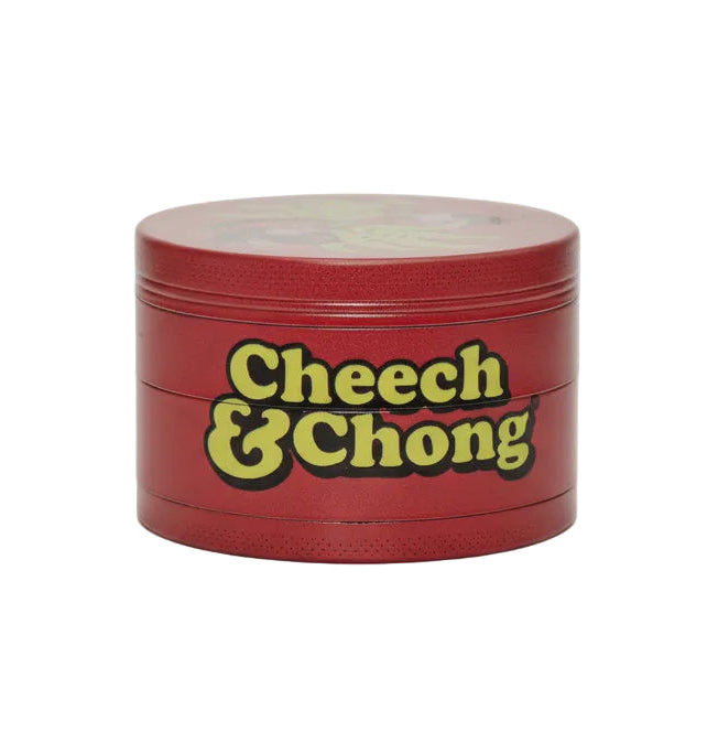 Cheech & Chong 63mm Parked 4 pc Metal Grinder - The Wee Smoke Shop