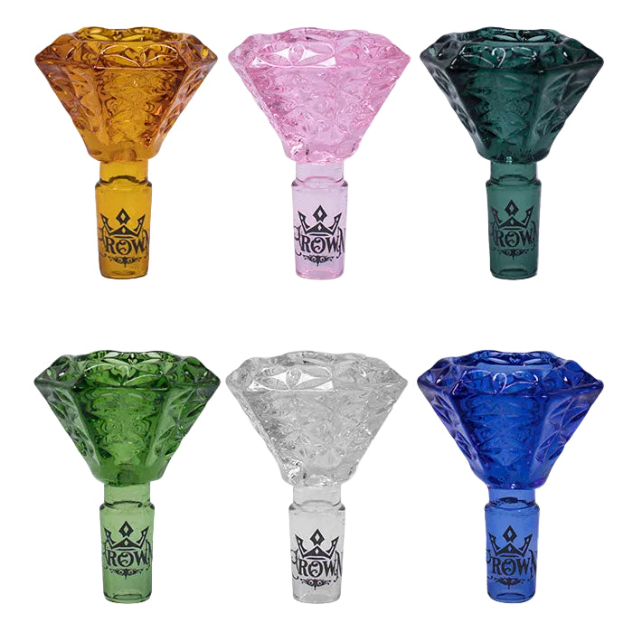 Crown Diamond Prism 14mm Bowl - The Wee Smoke Shop
