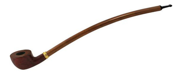 Shire Pipe - Curved Pear Cherry Wood Pipe - 15" - The Wee Smoke Shop