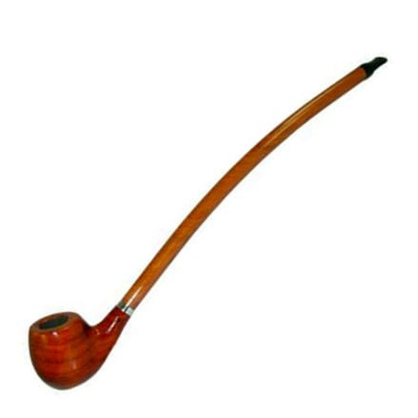 Shire Pipe - Curved Stem Rosewood Yellow - 15" - The Wee Smoke Shop