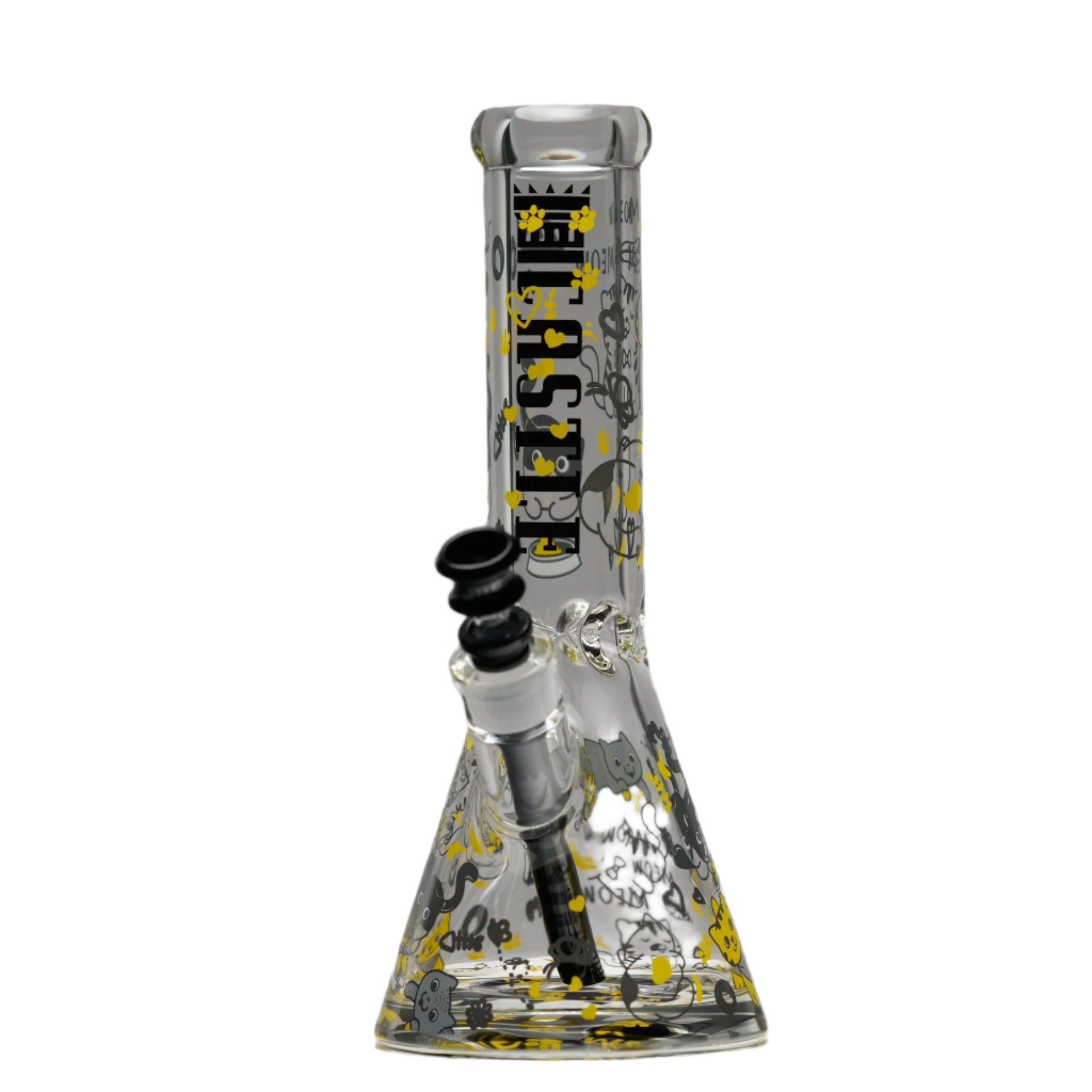 CG 12" KIITTY CAT BONG (9mm) - The Wee Smoke Shop