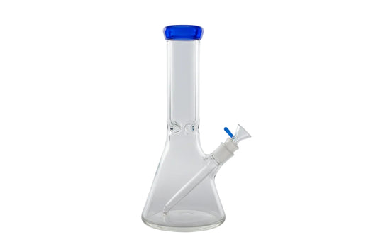 Wheel 12" 5mm Beaker Bong - Dark Blue - The Wee Smoke Shop