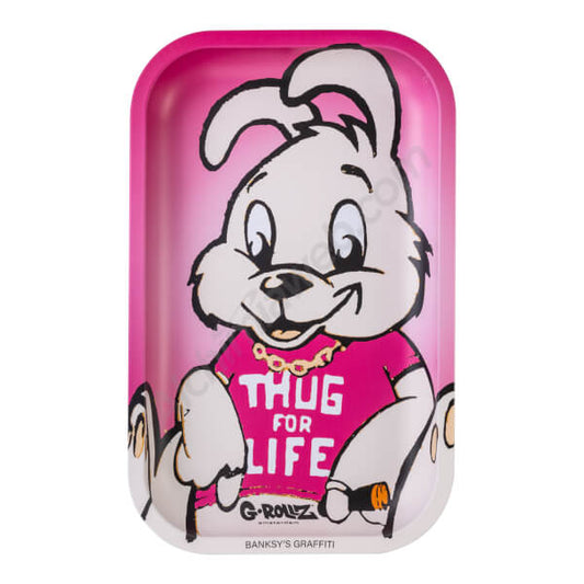 G-Rollz Thug Life Bunny Medium Tray - Rolling Tray - The Wee Smoke Shop