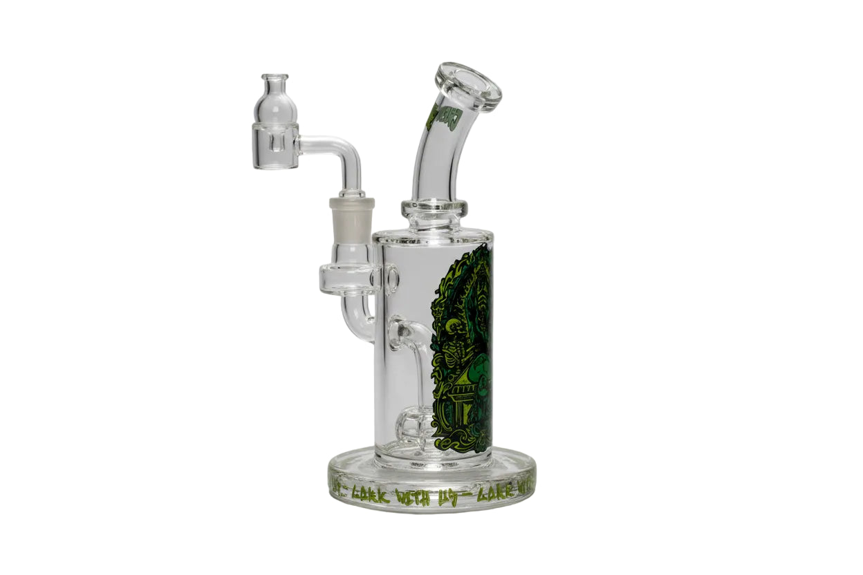 Gear Premium Creature Theme 7.5" Dab Rig With Carb Cap - Clear - The Wee Smoke Shop