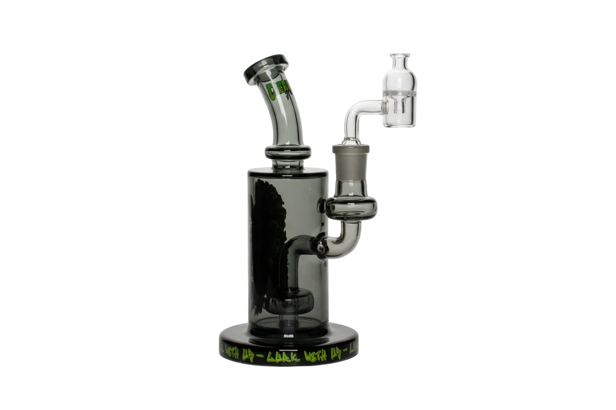Gear Premium Creature Theme 7.5" Dab Rig With Carb Cap - Black - The Wee Smoke Shop