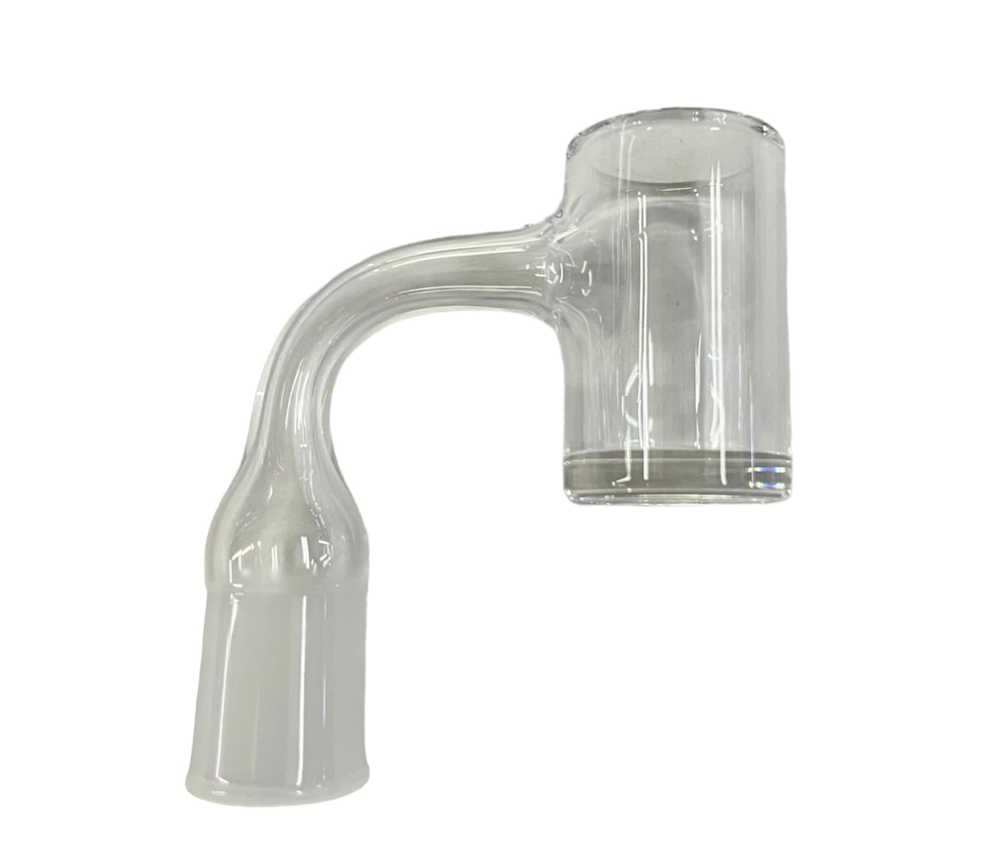 gear premium quartz 14mm female banger 90 degree flat top clear dab nail - The Wee Smoke Shop